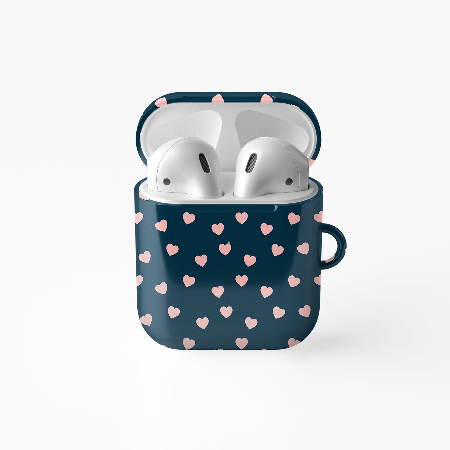 Navy Pink Hearts - AirPods Case