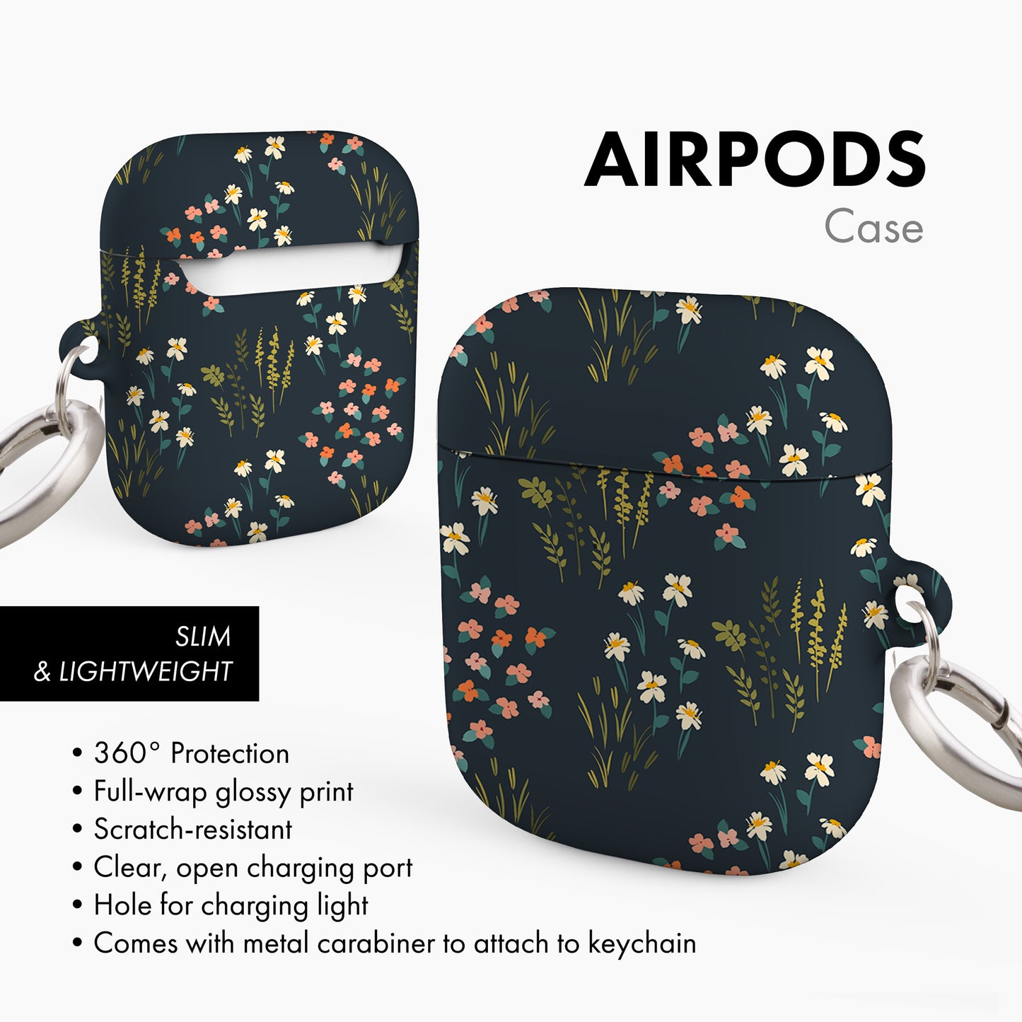 Midnight Flora - AirPods Case