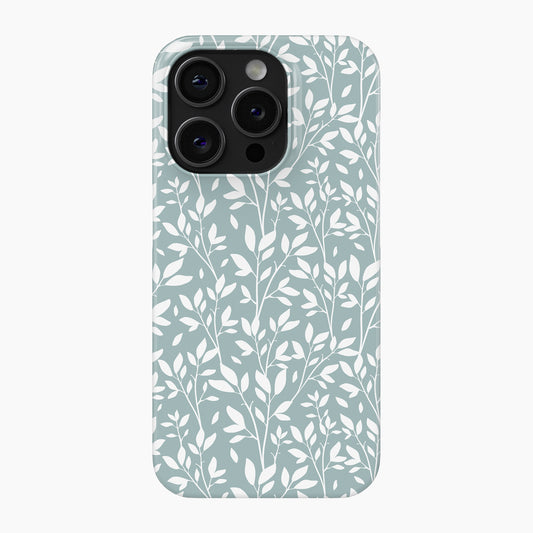 Duck Egg Floral - Snap Phone Case