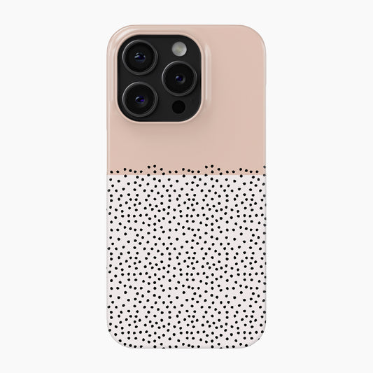 Beige Mini Dots - Snap Phone Case