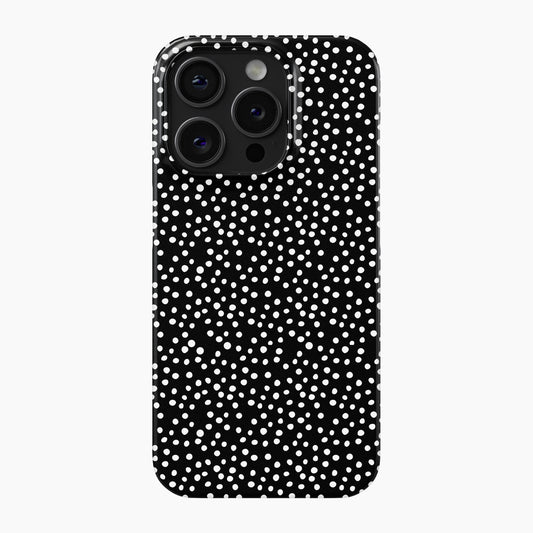 Noir Polka Dot - Snap Phone Case