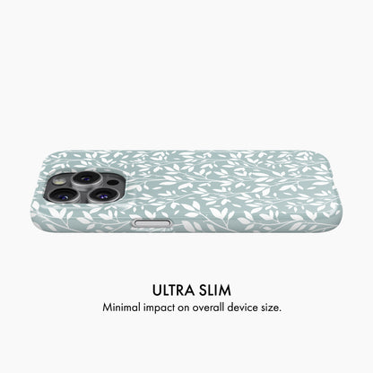 Duck Egg Floral - Snap Phone Case