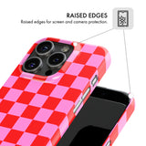 Red & Pink Check - Snap Phone Case
