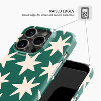 Green Stars - Snap Phone Case