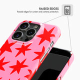 Pink & Red Stars - Snap Phone Case