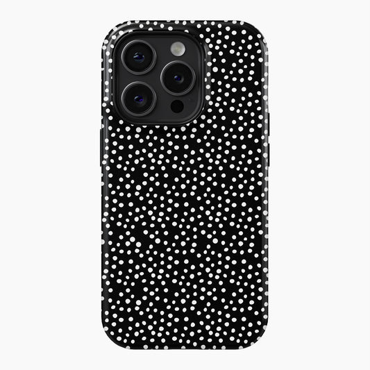 Noir Polka Dot - Tough Phone Case