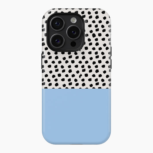 Sky Blue Polka Dot - Tough Phone Case