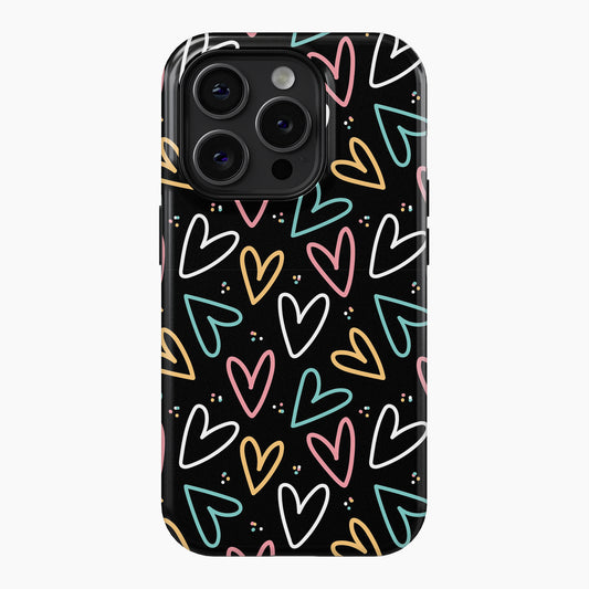 Neon Hearts - Tough Phone Case