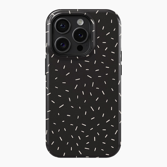 Black & White Speckled - Tough Phone Case