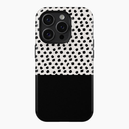 Black Polka Dot - Tough Phone Case