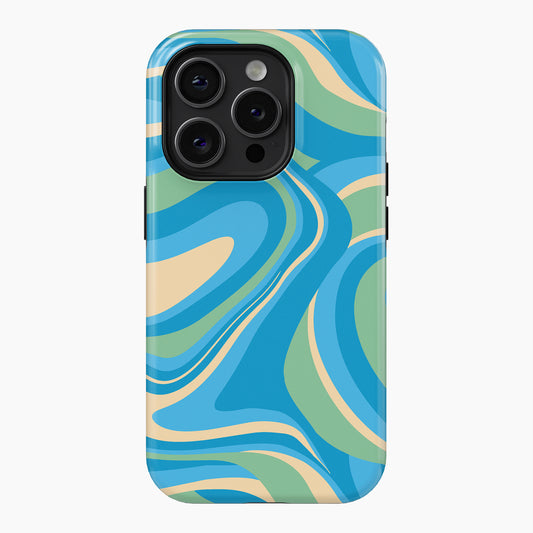 Groovy Baby Blue - Tough Phone Case