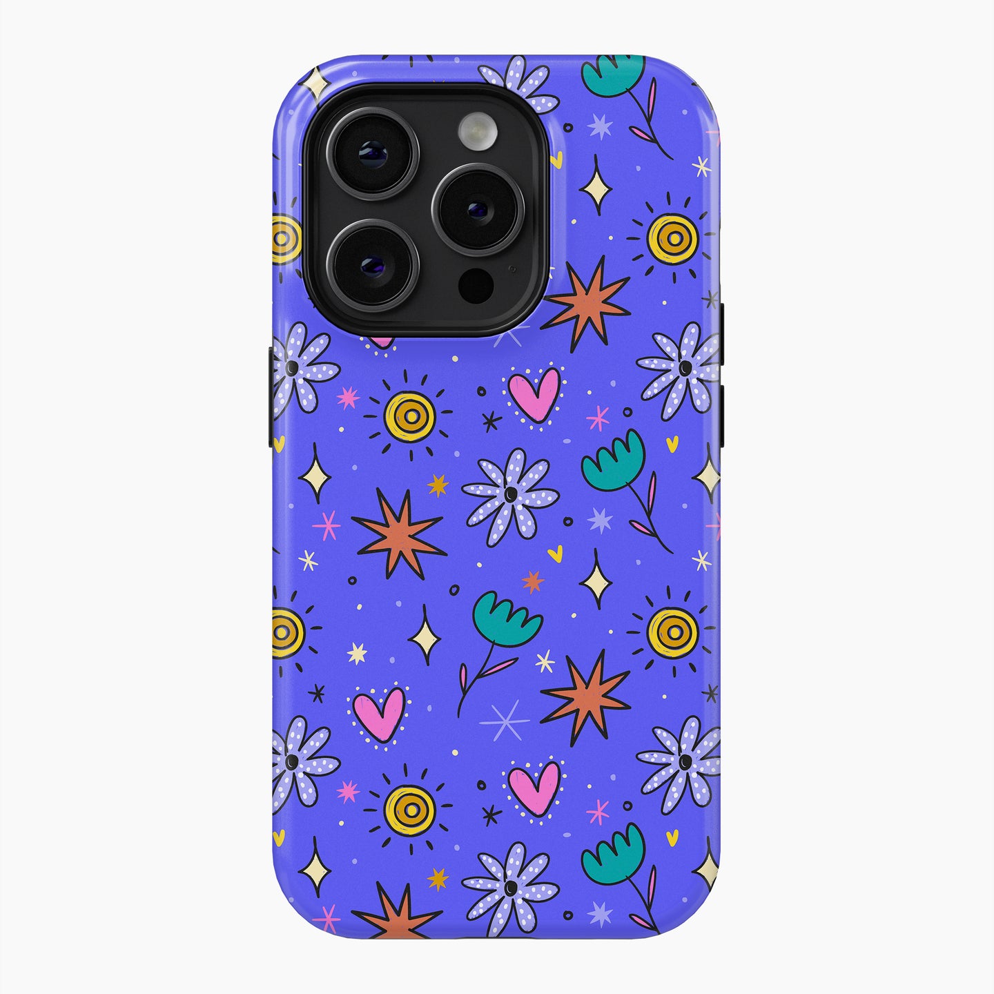 Purple Doodle - Tough Phone Case