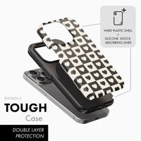 Checkered Hearts - Tough Phone Case
