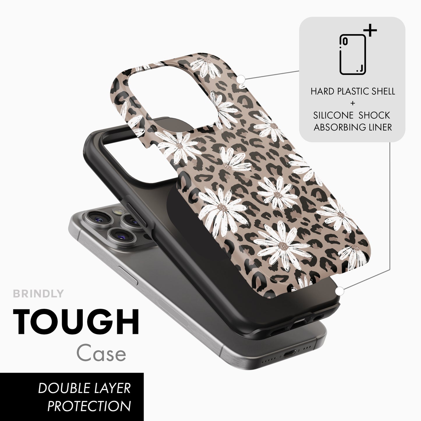 Leopard Daisy - Tough Phone Case