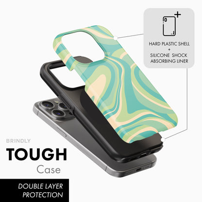 Groovy Baby Green - Tough Phone Case