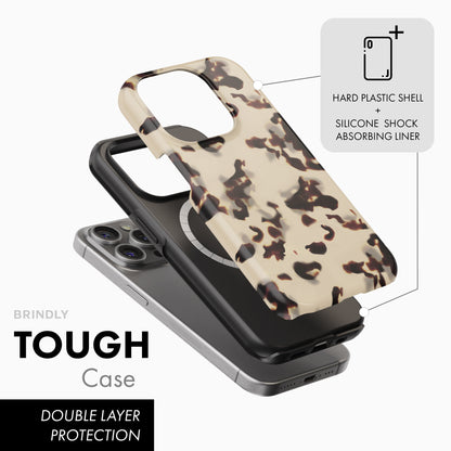 Ivory Tortoise Shell - Tough Phone Case (MagSafe)
