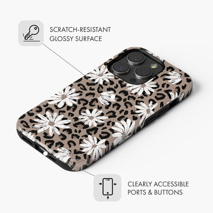 Leopard Daisy - Tough Phone Case