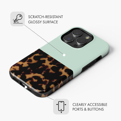 Mint Tortoise Shell - Tough Phone Case (MagSafe)