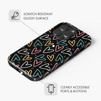 Neon Hearts - Tough Phone Case