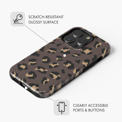 Brown Leopard Print - Tough Phone Case (MagSafe)