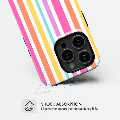 Rainbow Stripes - Tough Phone Case