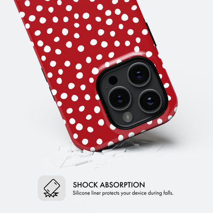 Red Polka Dot - Tough Phone Case