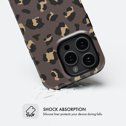 Brown Leopard Print - Tough Phone Case