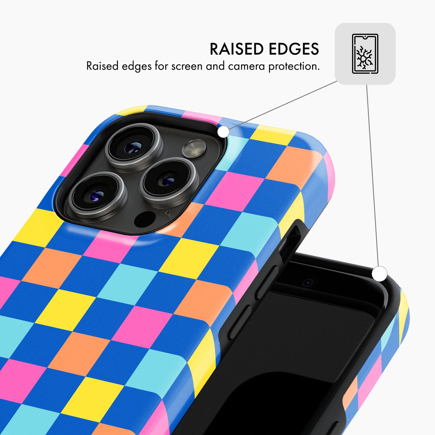 Bright Checkers - Tough Phone Case