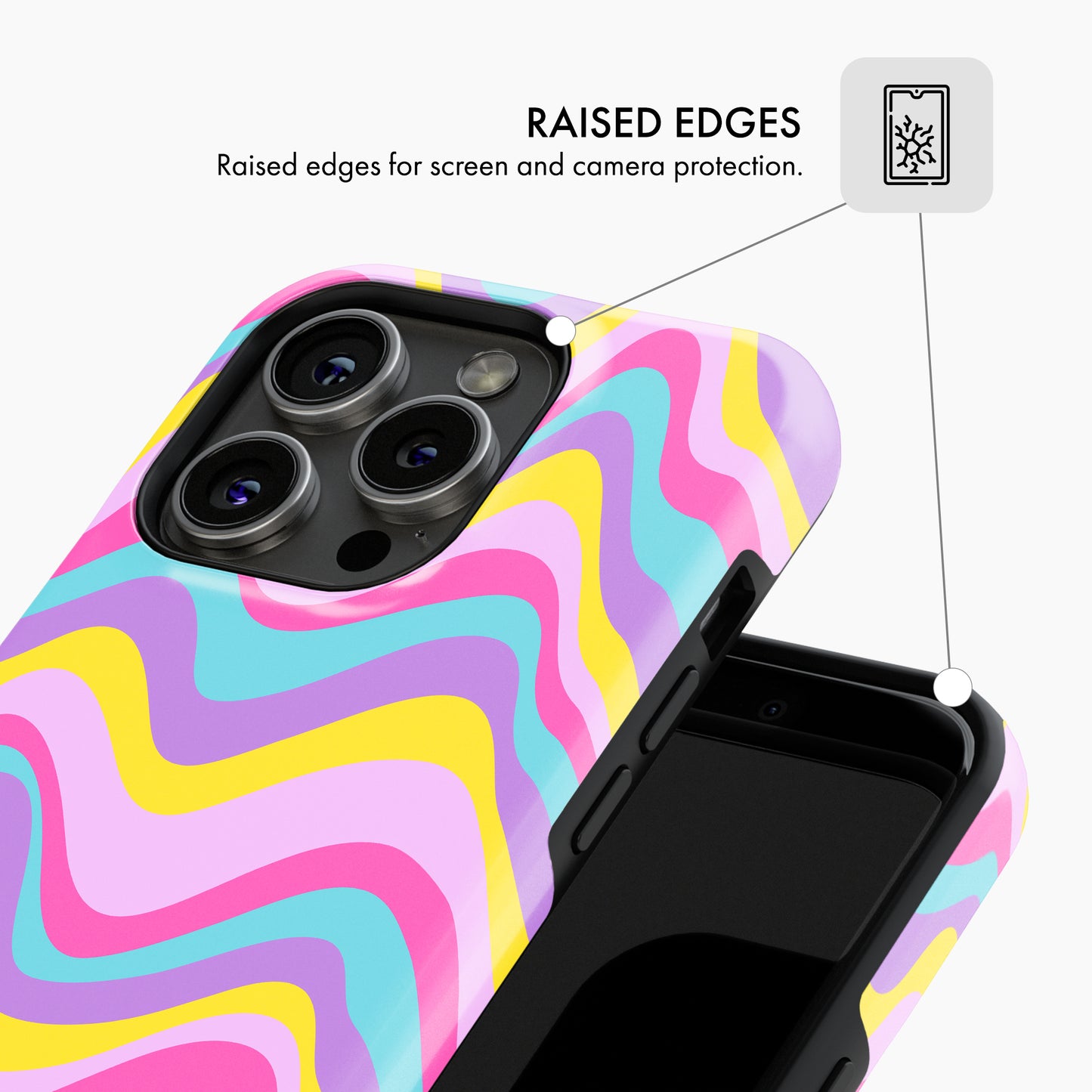 Wavy Rainbow - Tough Phone Case (MagSafe)