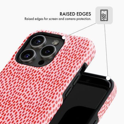Red & Pink Spot - Tough Phone Case