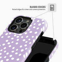 Lilac Polka Dot - Tough Phone Case
