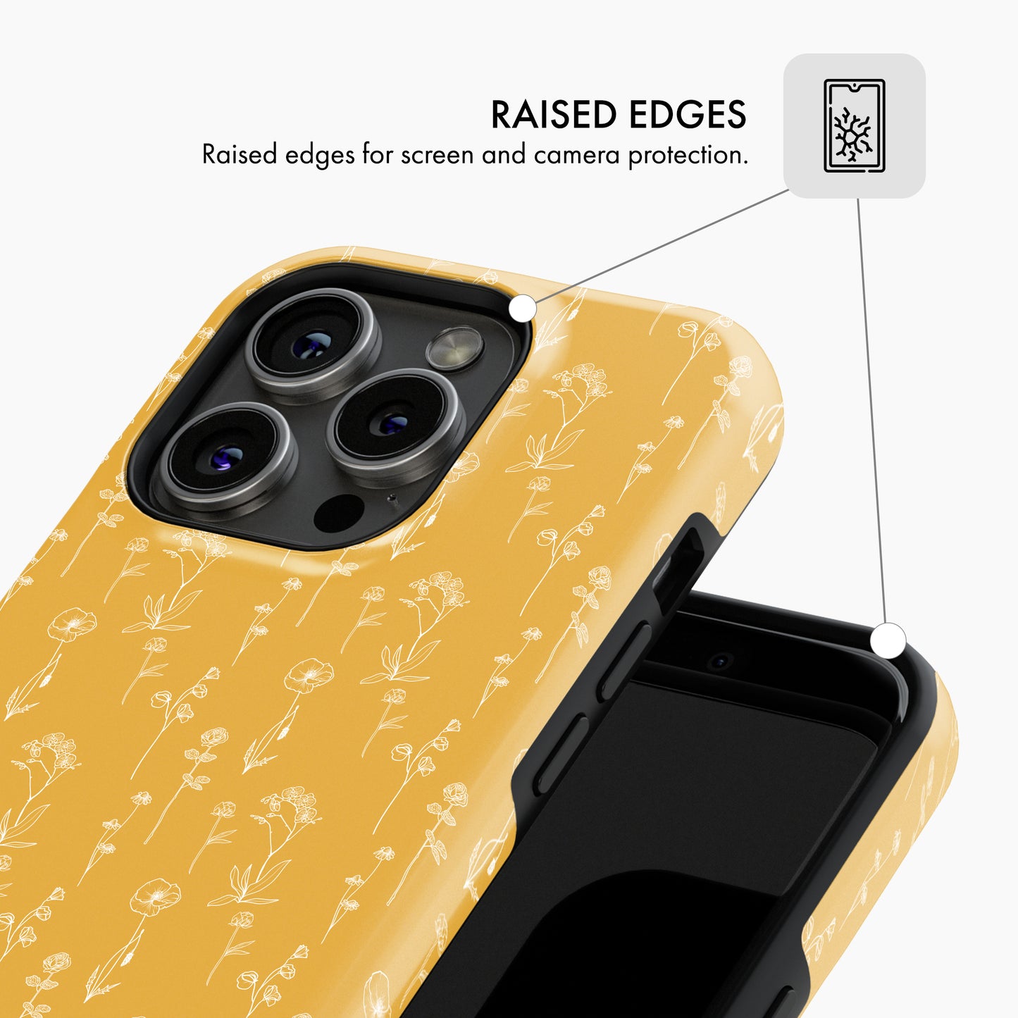 Mustard Florals - Tough Phone Case (MagSafe)