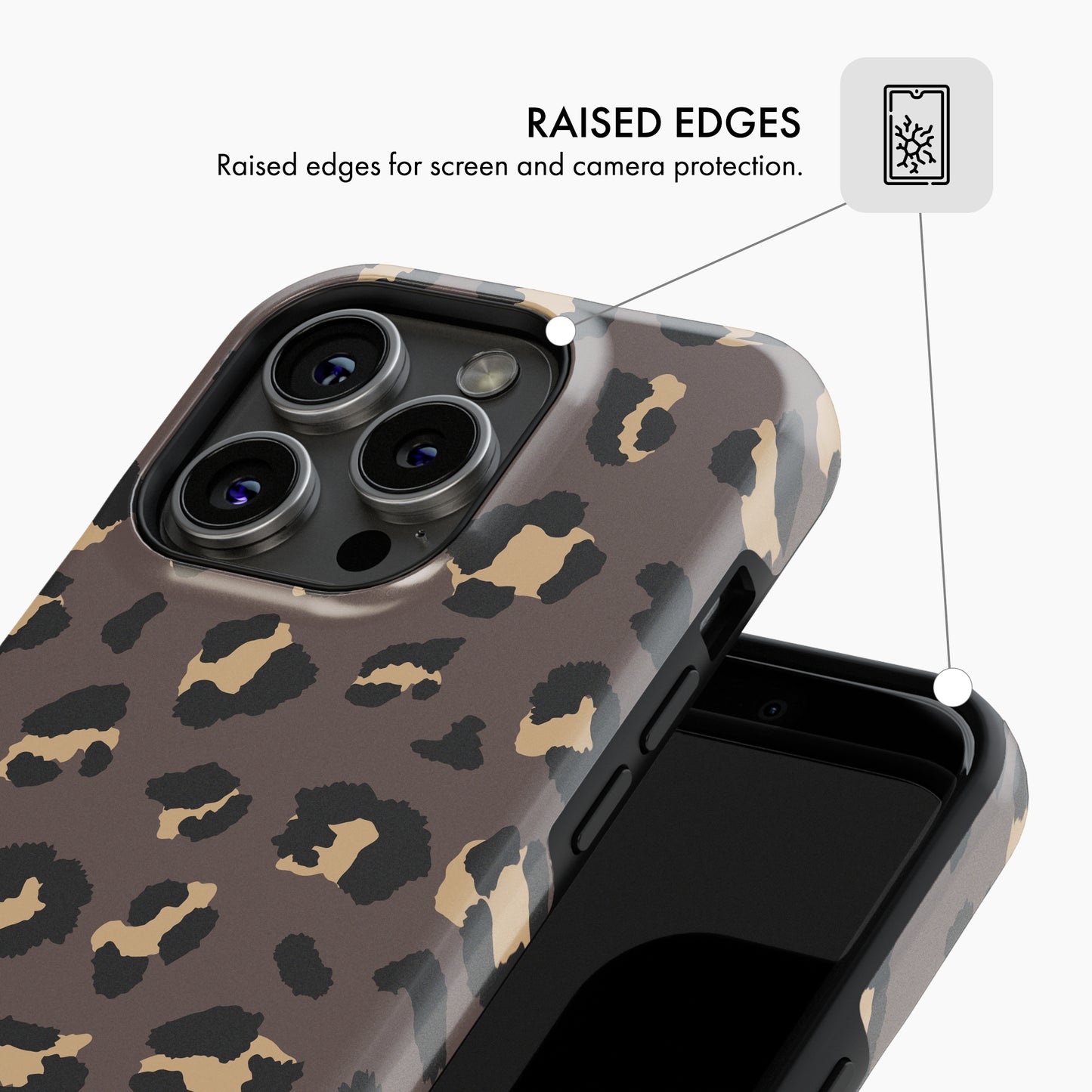 Brown Leopard Print - Tough Phone Case