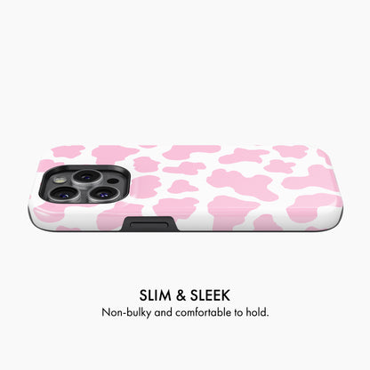 Pink Cow Print - Tough Phone Case