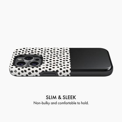 Black Polka Dot - Tough Phone Case