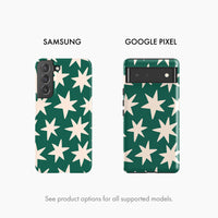 Green Stars - Snap Phone Case