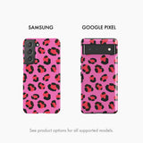 Pink & Red Leopard - Snap Phone Case