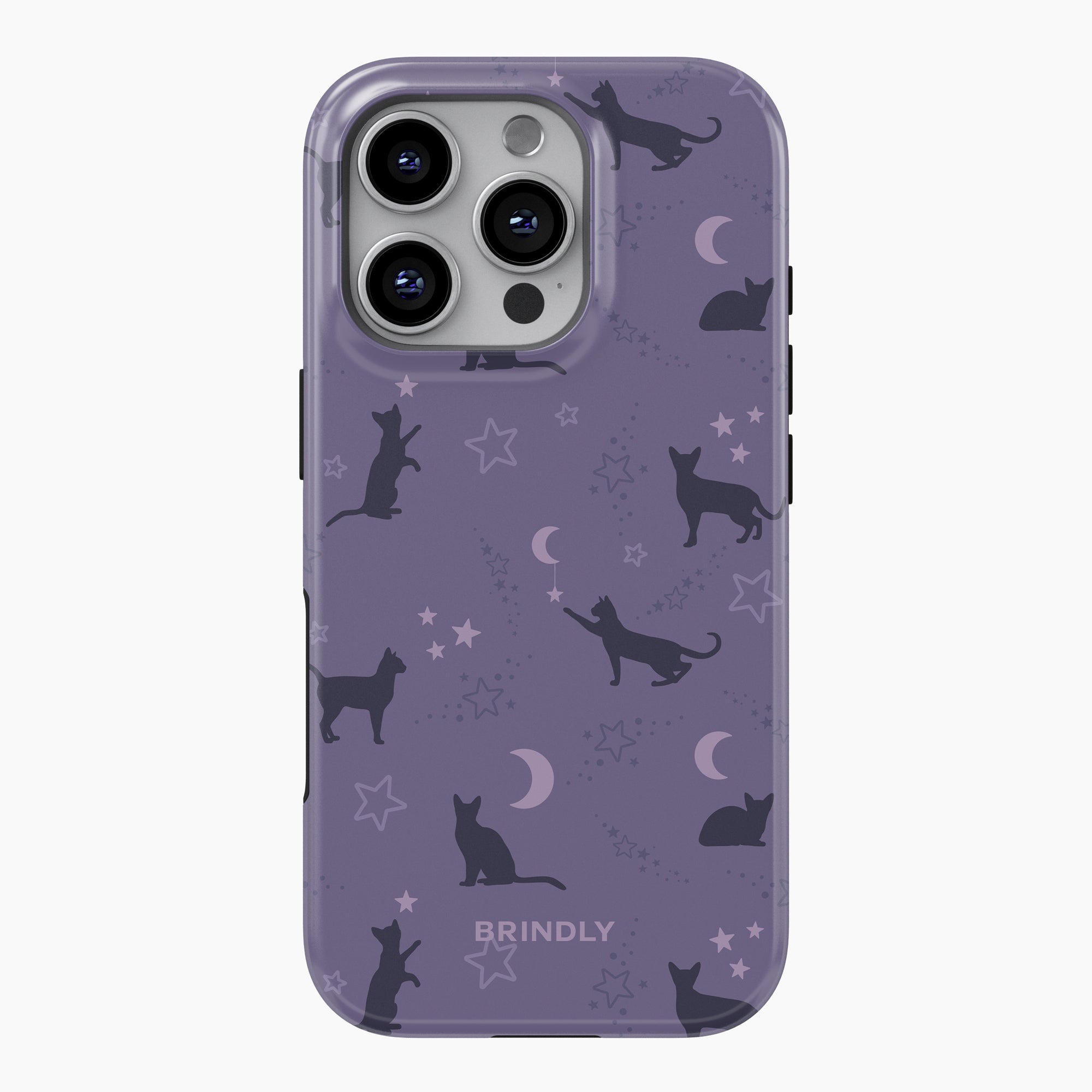 Purple Cat Phone Case Moonlit Purr Black Cats and Moon Design Samsung Galaxy S23 Plus 5G Purple Cat Phone Case Moonlit Purr Black Cats and Moon Design Samsung Galaxy S23 Plus 5G