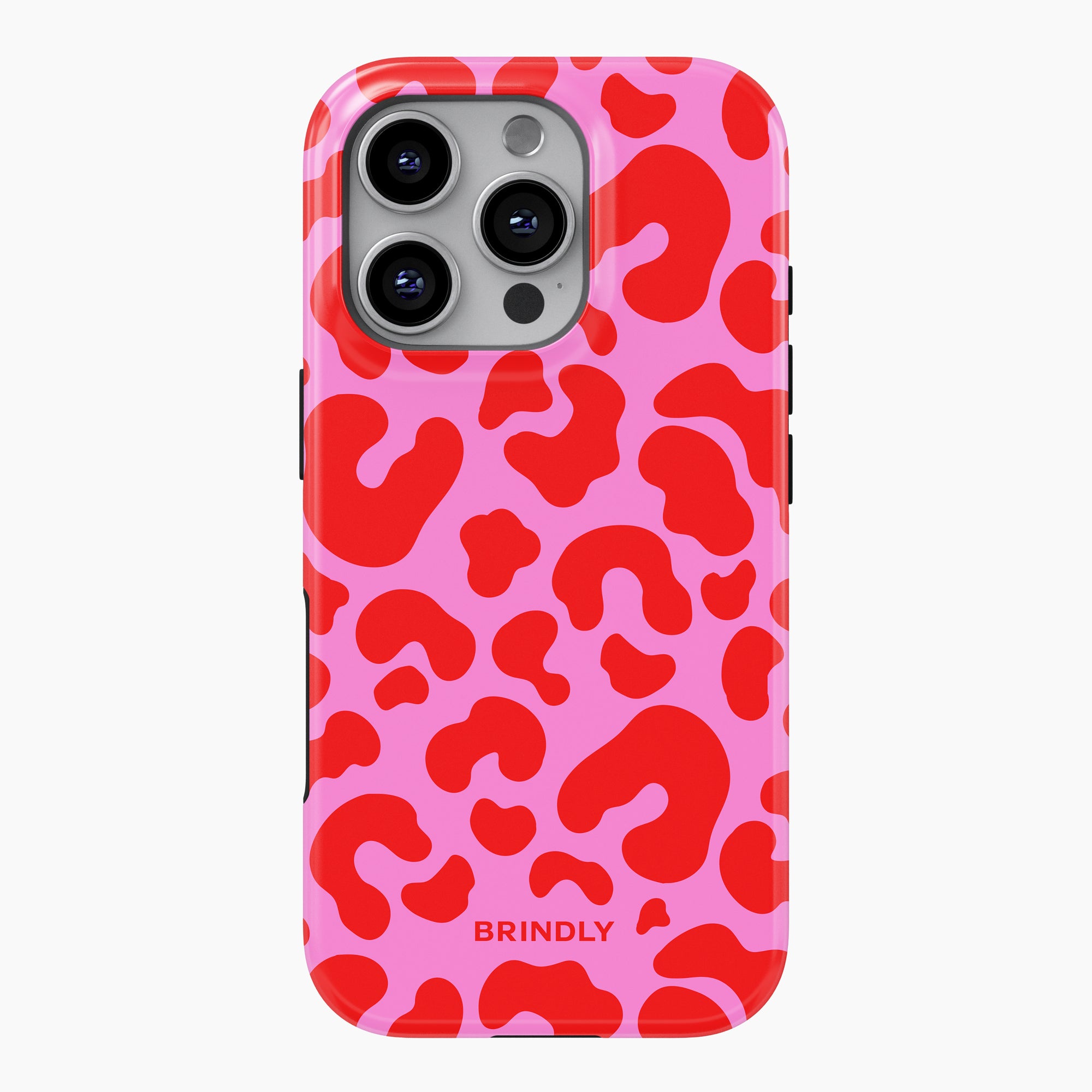 Pink and Red Leopard Print Phone Case – Candy Leopard Bold Design