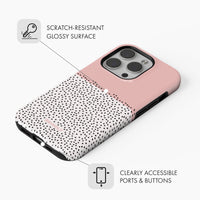 Blush Pink Mini Dots - Tough Phone Case