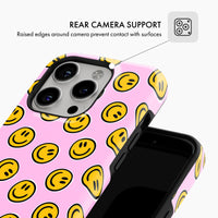 Pink Smiley - Tough Phone Case