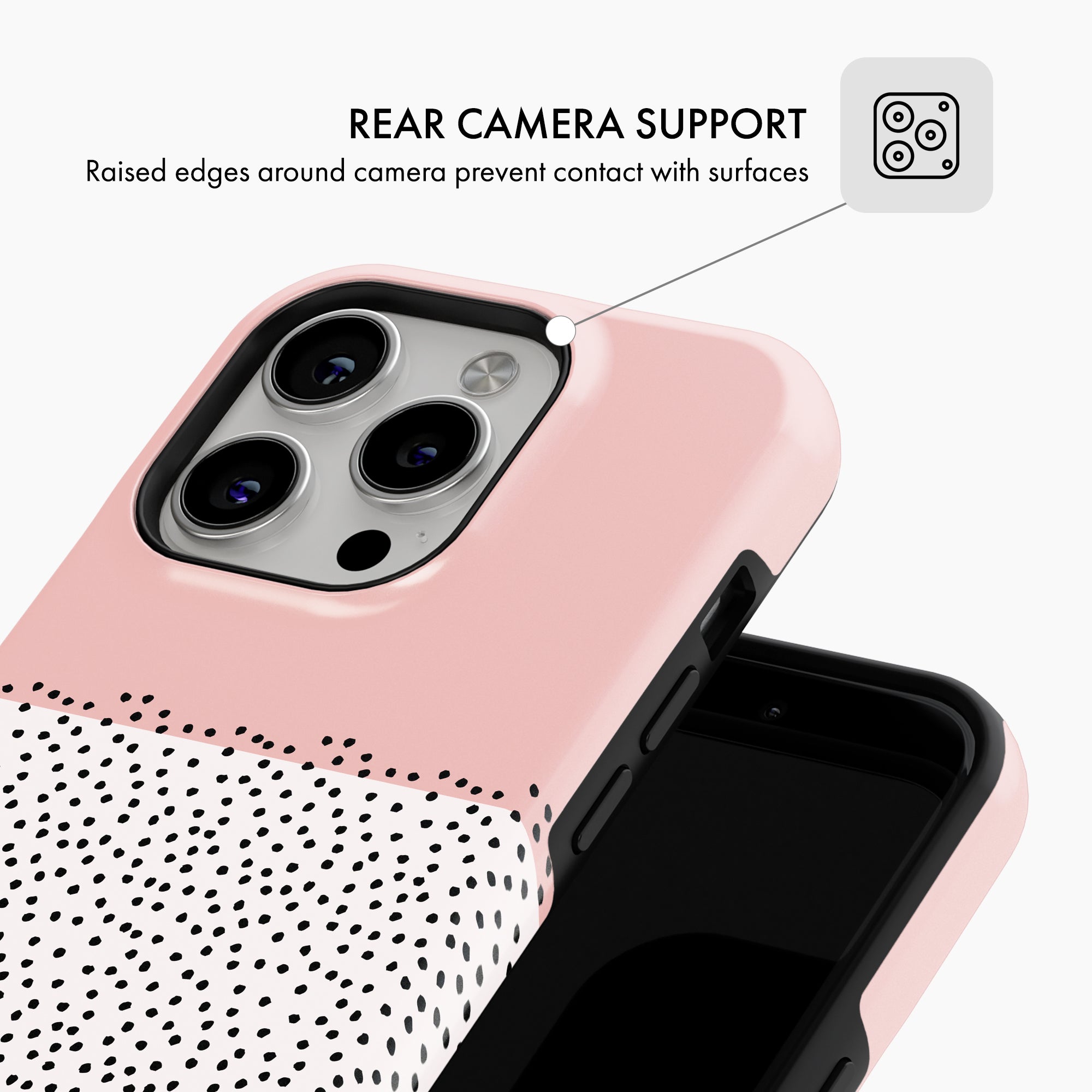 Blush Pink Mini Dots - Tough Phone Case