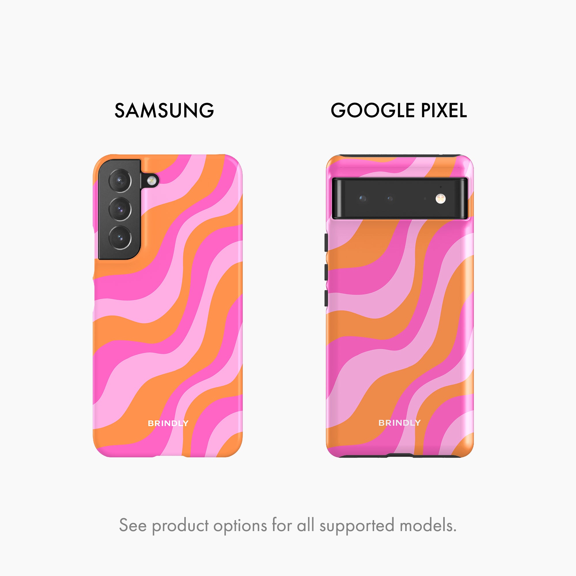 Pink Orange Wave - Tough Phone Case