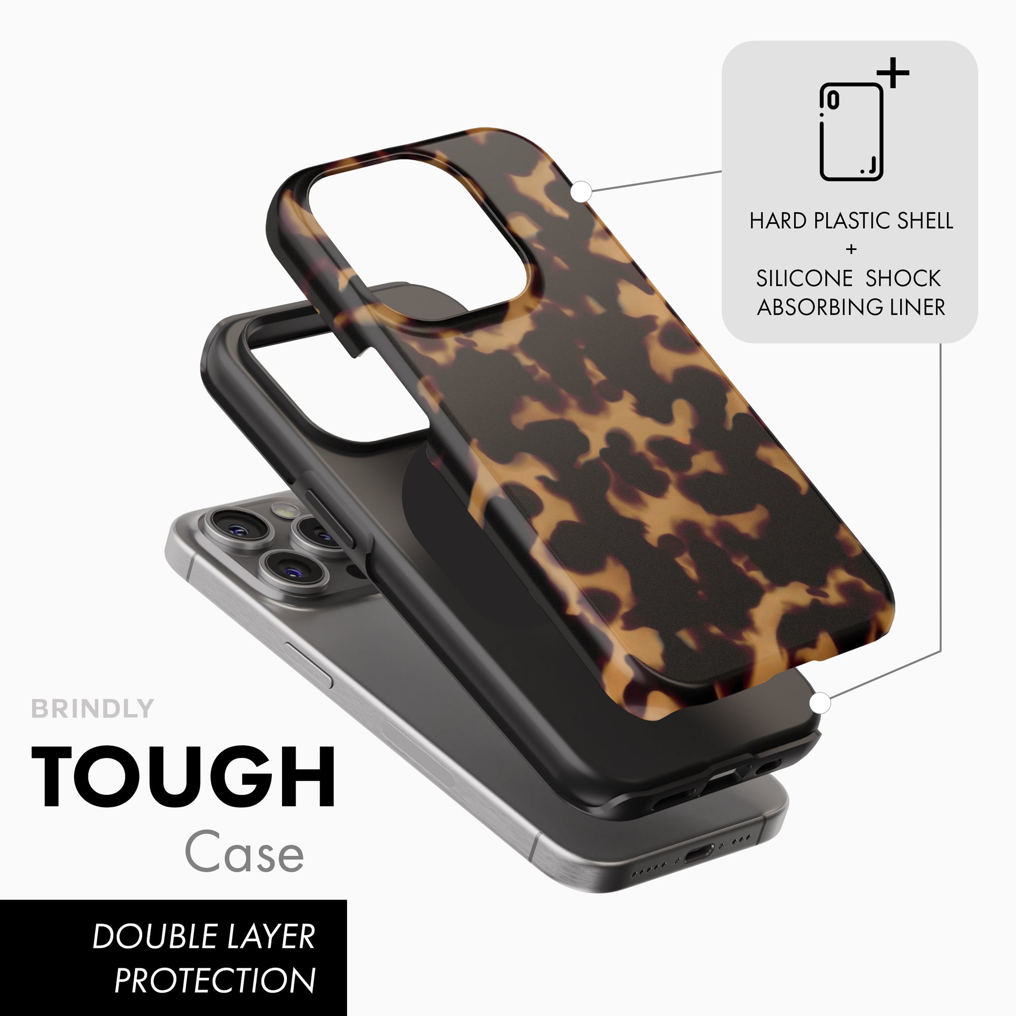 Tortoise Shell Tough Phone Case