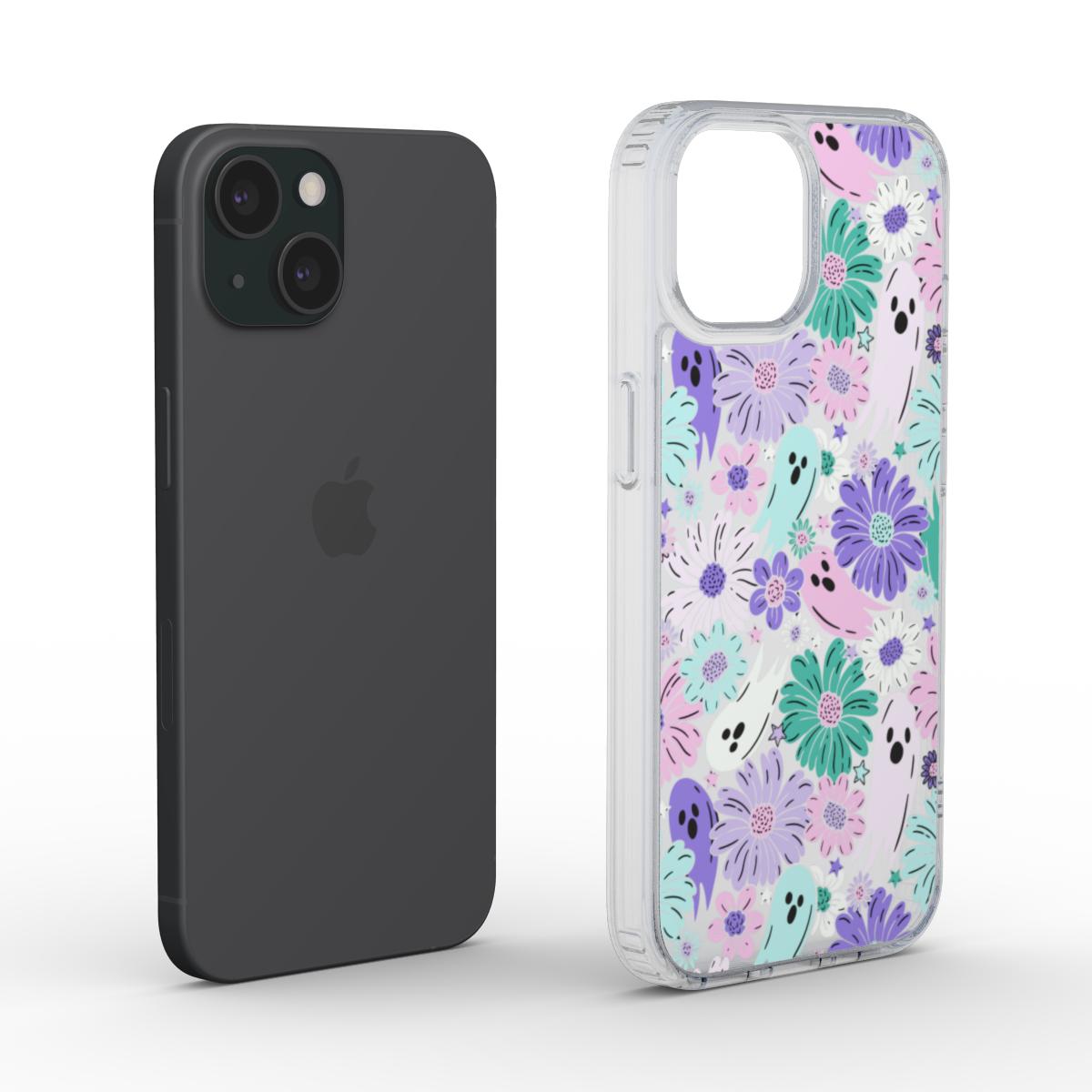 Ghostly Garden - Clear Phone Case