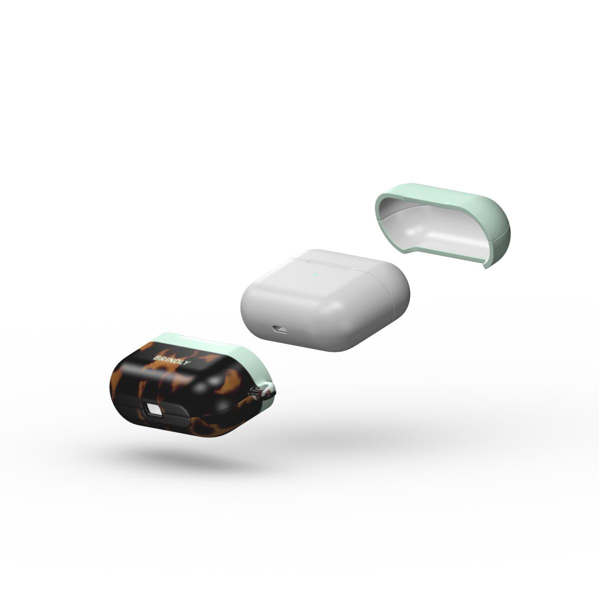 Mint Tortoise Shell - AirPods Case