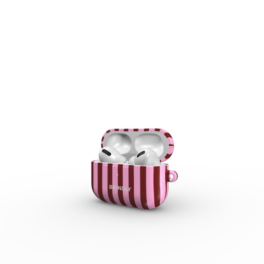 Cherry Stripe - AirPods Case