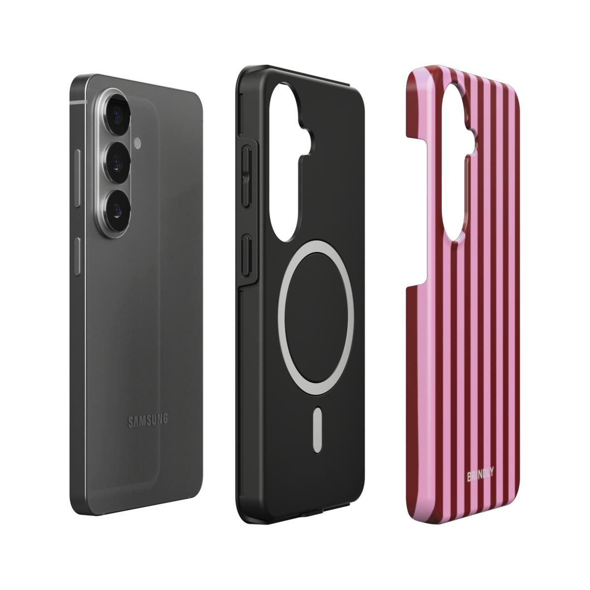 Cherry Stripe - Magnetic Tough Phone Case