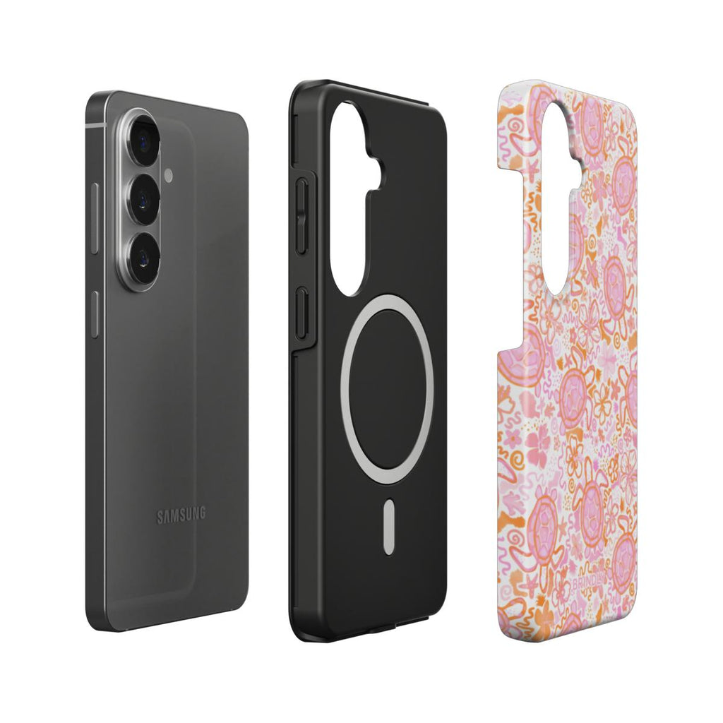 Peachy Turtles - Magnetic Tough Phone Case