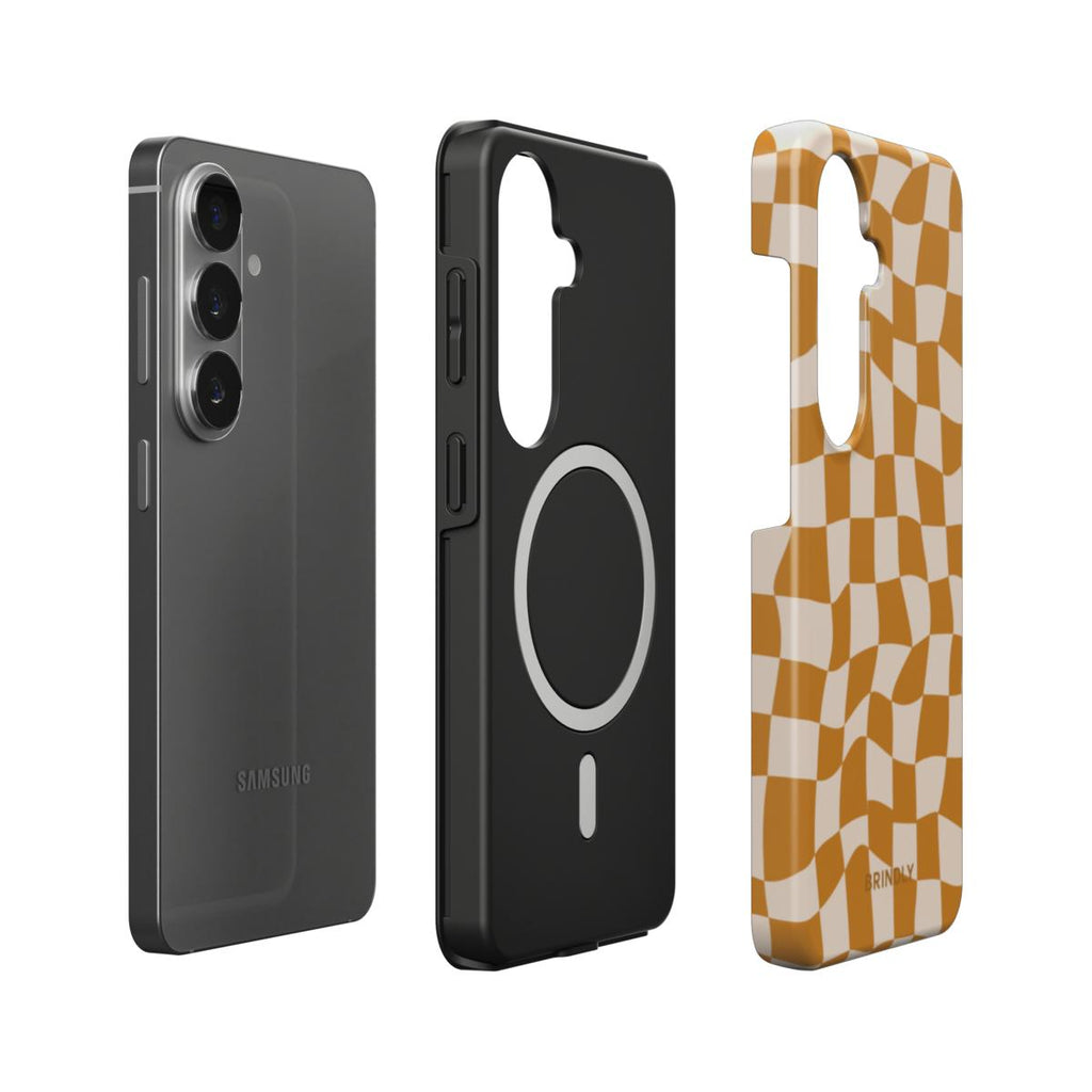 Pumpkin Check - Magnetic Tough Phone Case
